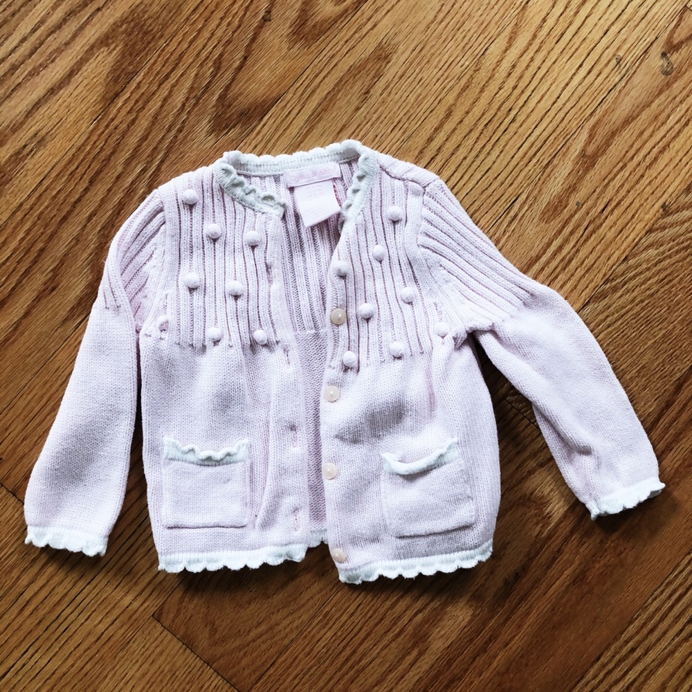 6-9 month Baby Girl Boutique Cardigan Sweater